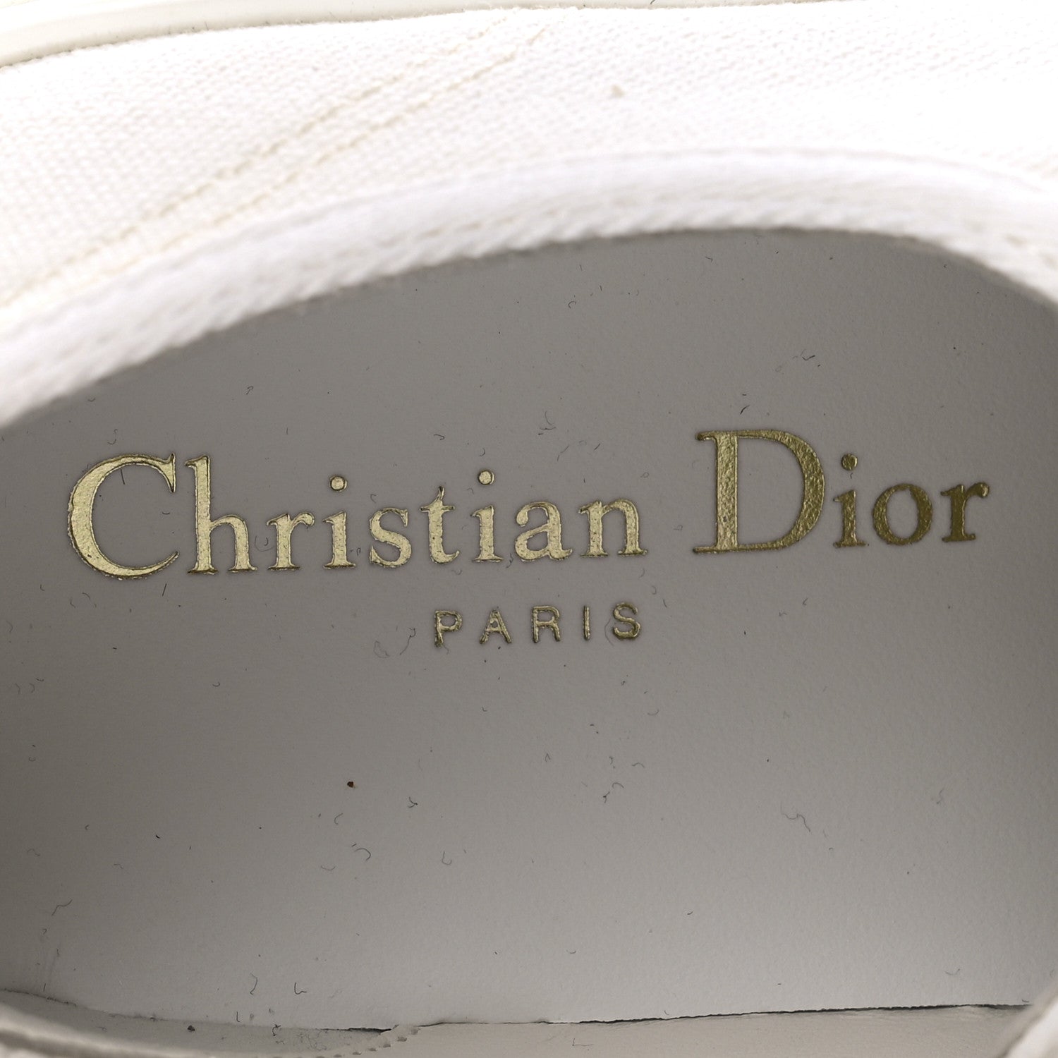 Christian Dior Canvas Dot Walk'N'Dior Low Top Sneakers 38.5 Milk 7 of 9