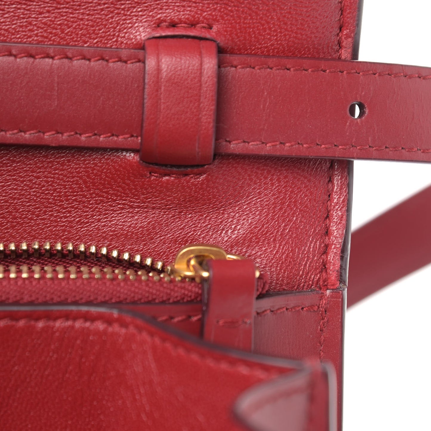 Box Calfskin Medium Classic Box Flap Bag Red