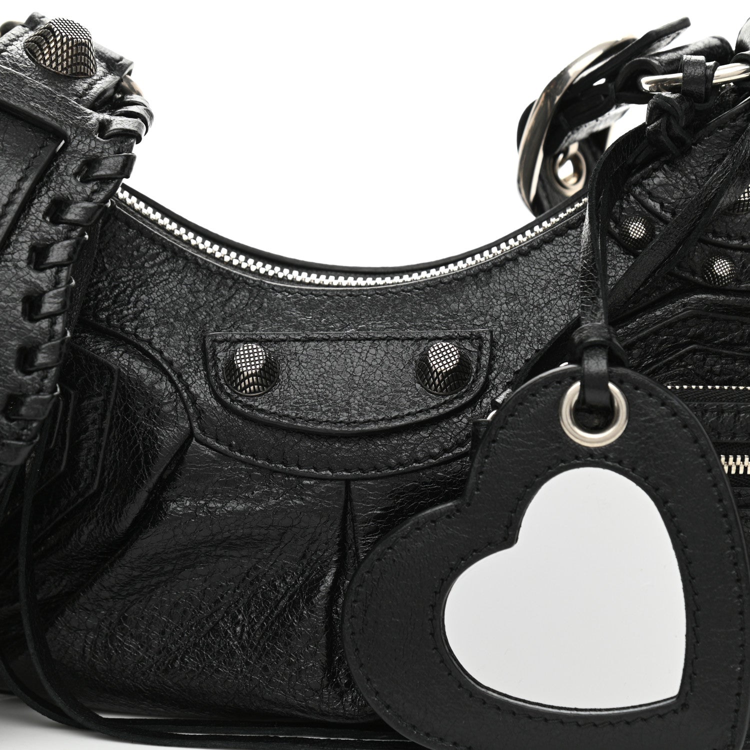 Balenciaga Agneau Arena Le Cagole Shoulder Bag XS Black 8 of 12