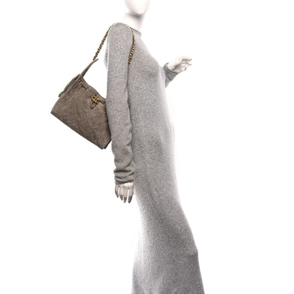 Chanel Suede Quilted Small Chanel 25 Handbag Dark Grey 2 of 11