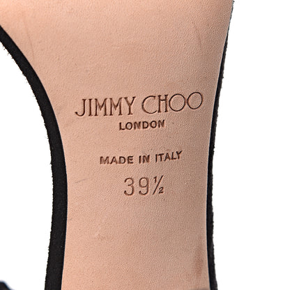 Jimmy Choo Suede Viola Tassel Sandals 39.5 Black 7 of 9