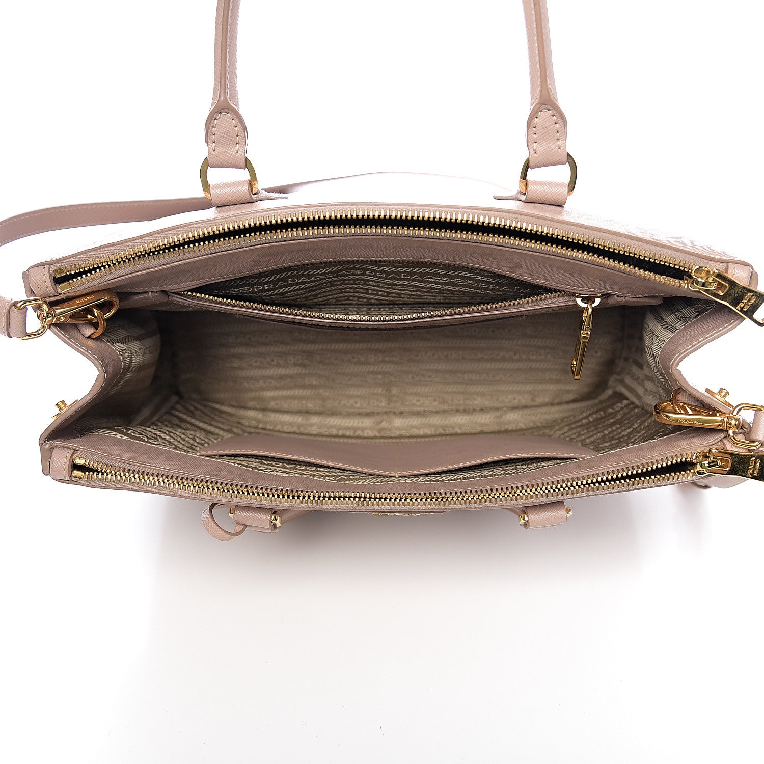 Prada Saffiano Medium Galleria Double Zip Tote Cammeo 4 of 9