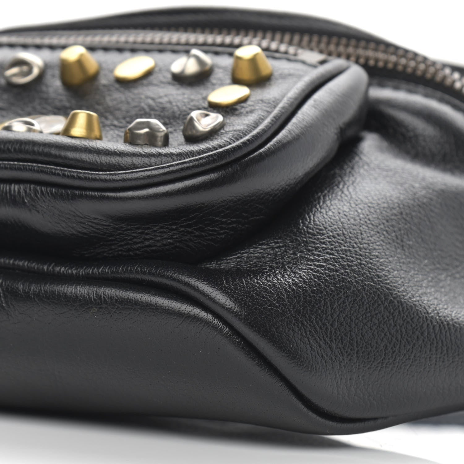 Gucci Calfskin Ophidia Studs Belt Bag Black 10 of 10