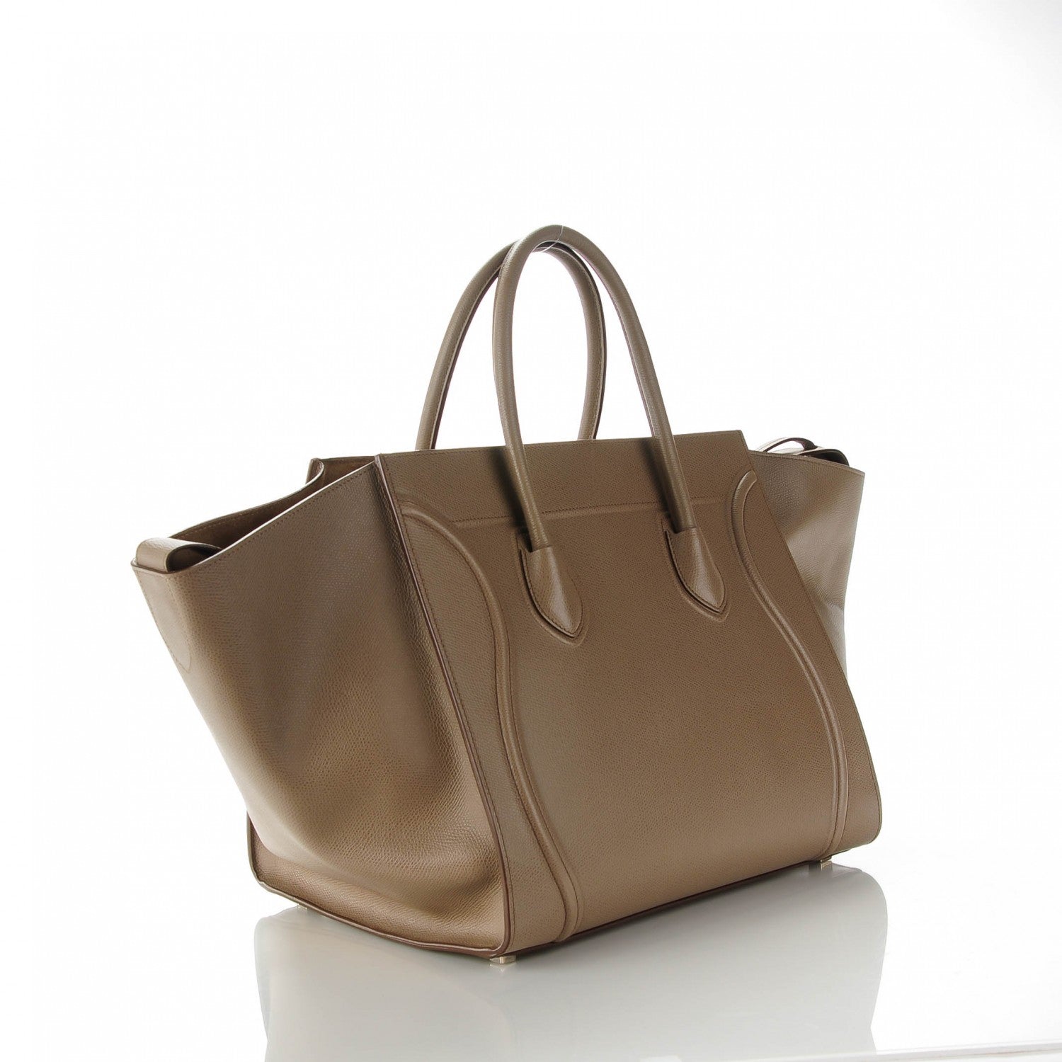 Celine Grained Calfskin Medium Phantom Luggage Taupe 3 of 8