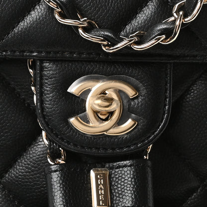 Chanel Caviar Quilted Pockets Backpack Black 8 of 10