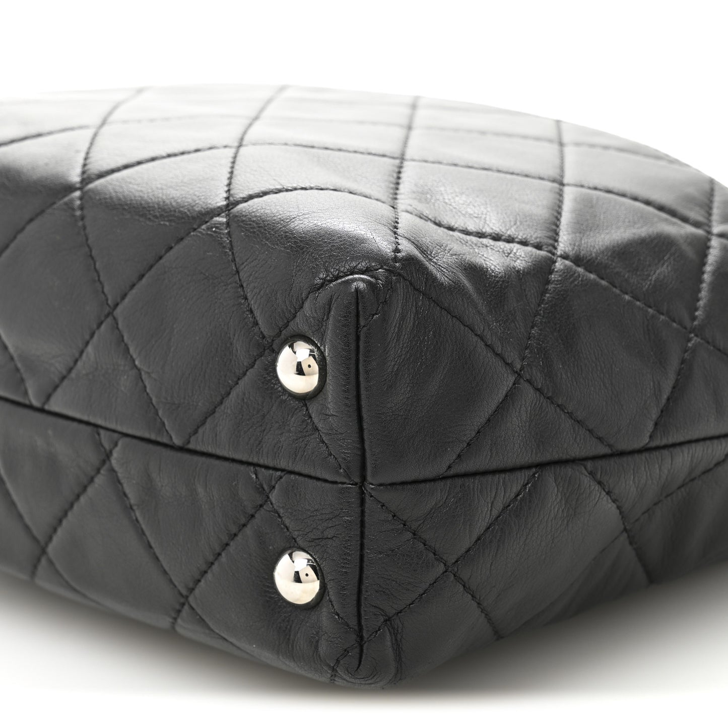 Calfskin Quilted In The Business North South Tote Black