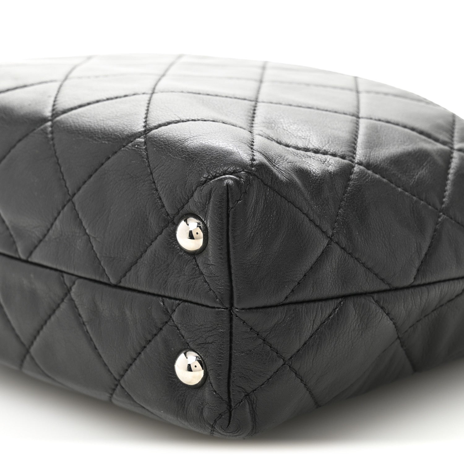 Chanel Calfskin Quilted In The Business North South Tote Black 10 of 11