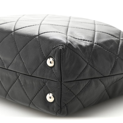 Chanel Calfskin Quilted In The Business North South Tote Black 10 of 11