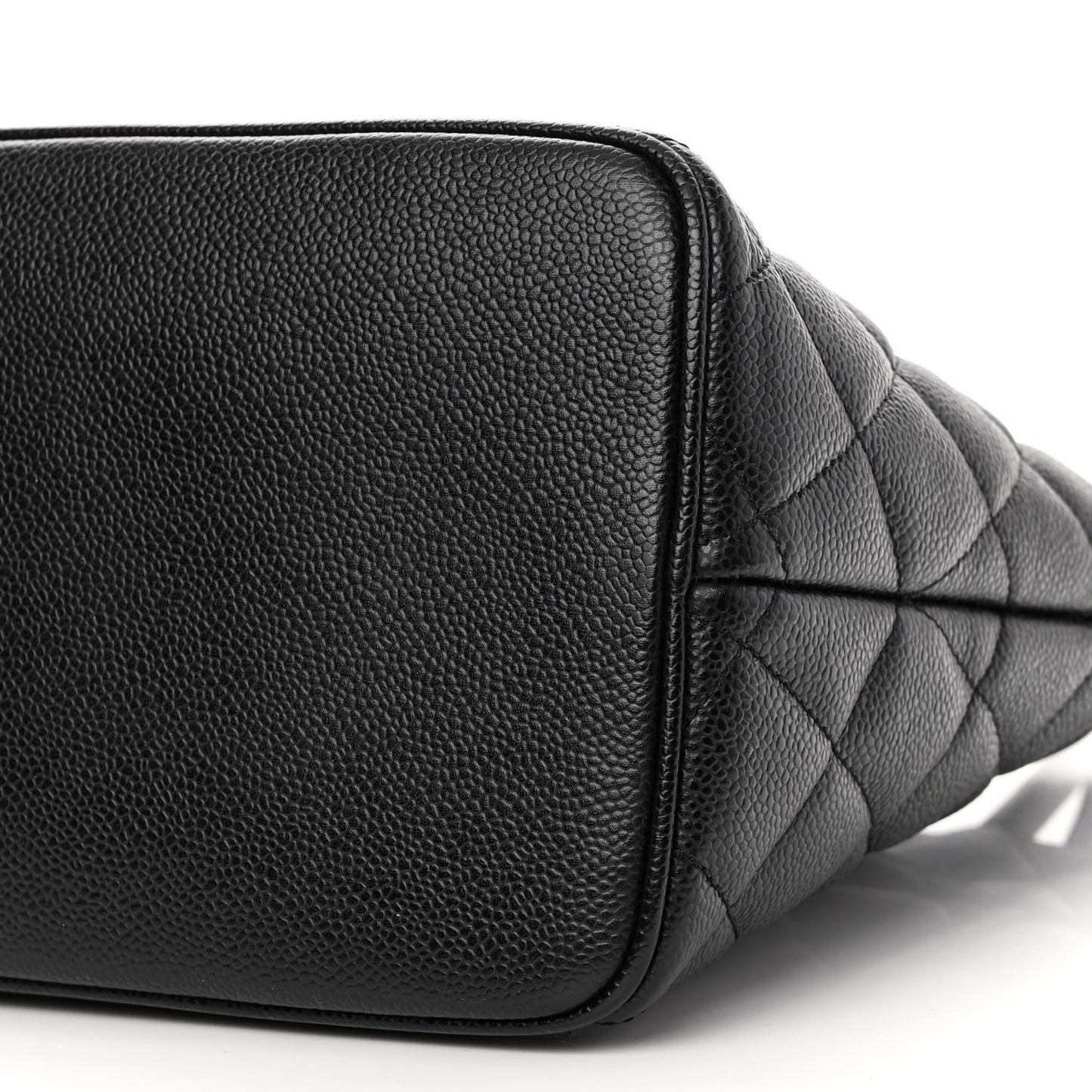 Caviar Quilted Medallion Tote Black