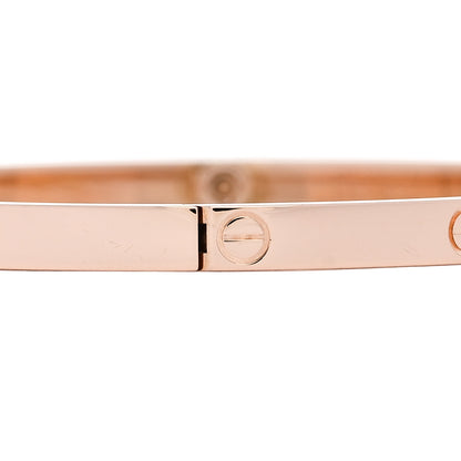 Cartier 18K Pink Gold Small LOVE Bracelet 17 5 of 8