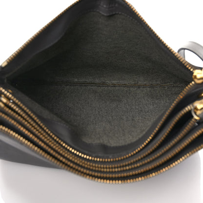 Celine Lambskin Large Trio Crossbody Bag Medium Grey 7 of 12
