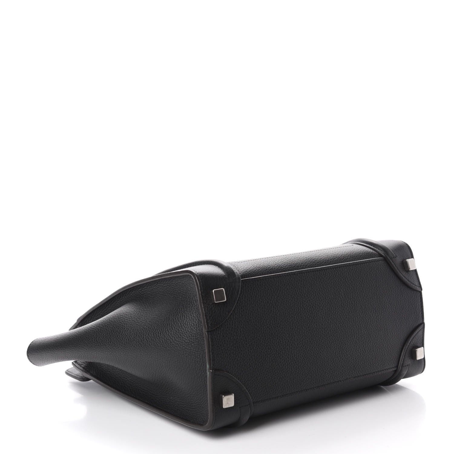 Celine Drummed Calfskin Micro Luggage Black 4 of 11
