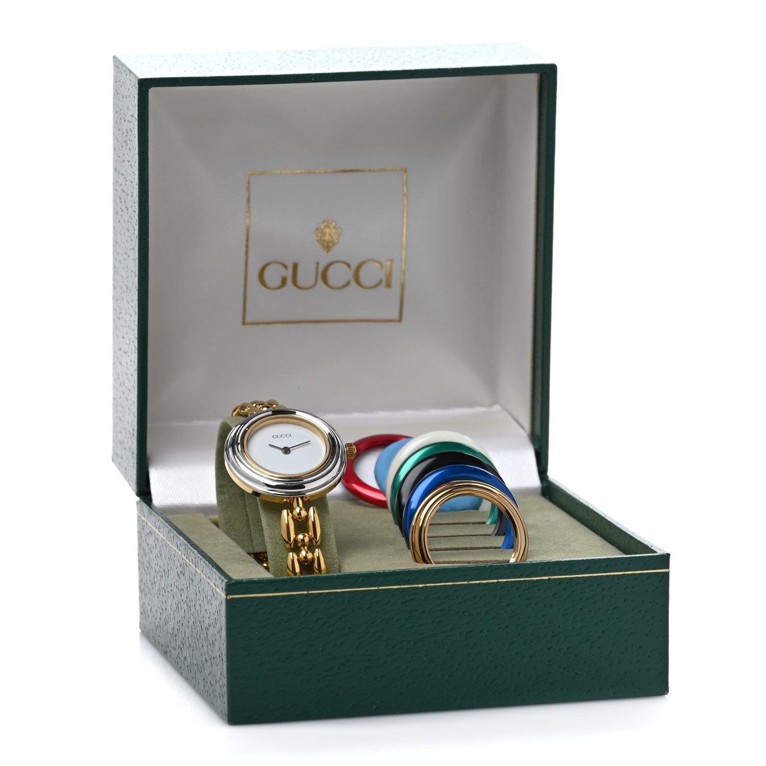 Gucci Stainless Steel 26mm Rice Link Interchangeable Bezel Quartz Watch 5 of 5