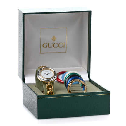 Gucci Stainless Steel 26mm Rice Link Interchangeable Bezel Quartz Watch 5 of 5