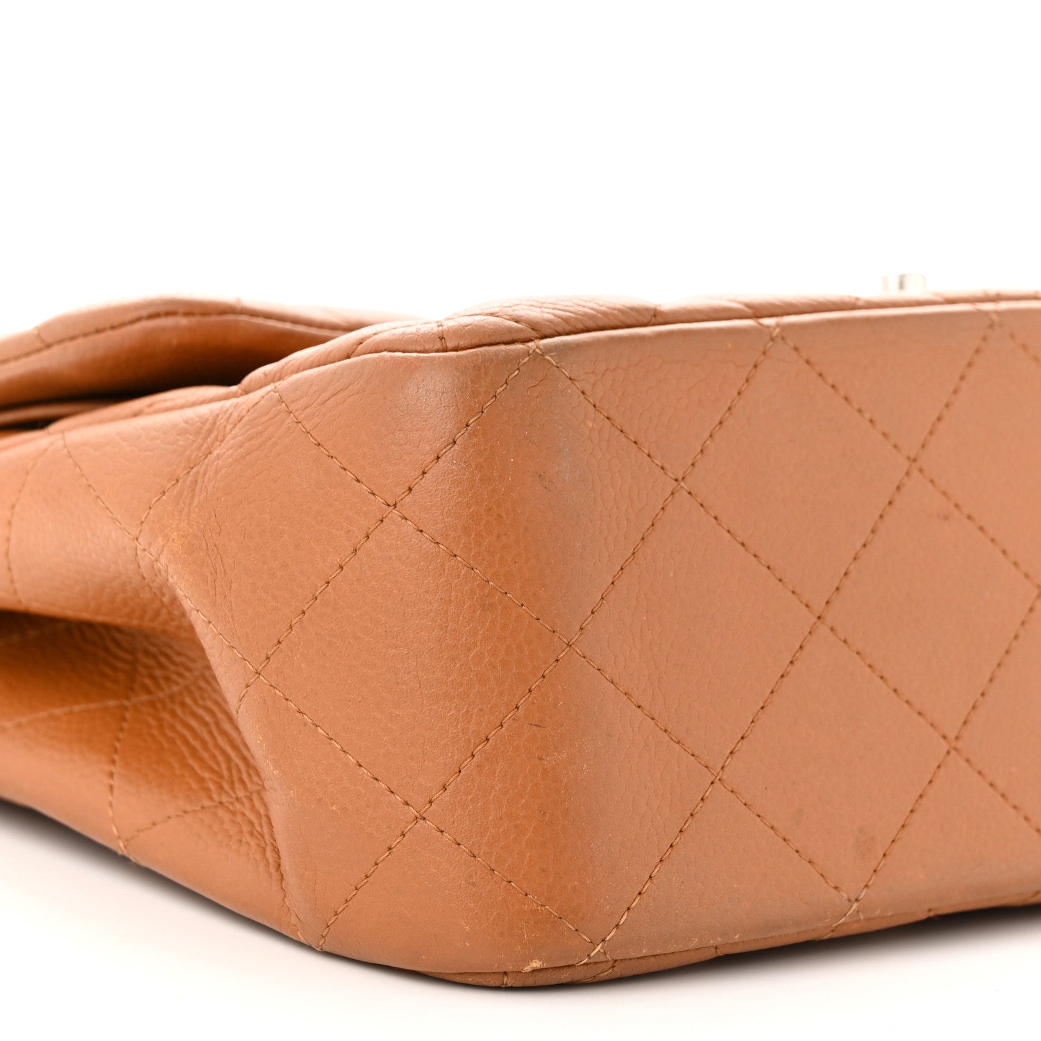 Chanel Caviar Quilted Jumbo Double Flap Light Brown 9 of 12