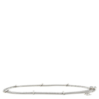 Chanel Crystal CC Multi Strand Chain Belt Silver 1 of 3