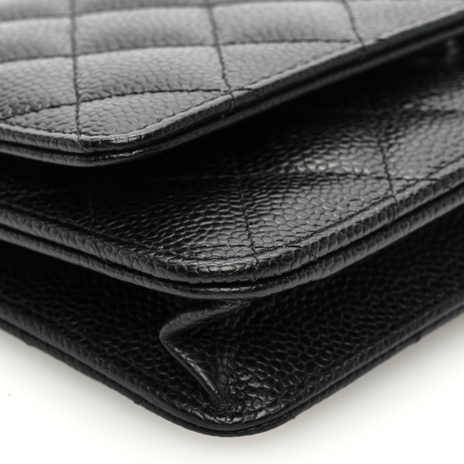 Chanel Caviar Quilted Wallet on Chain WOC Black 9 of 10