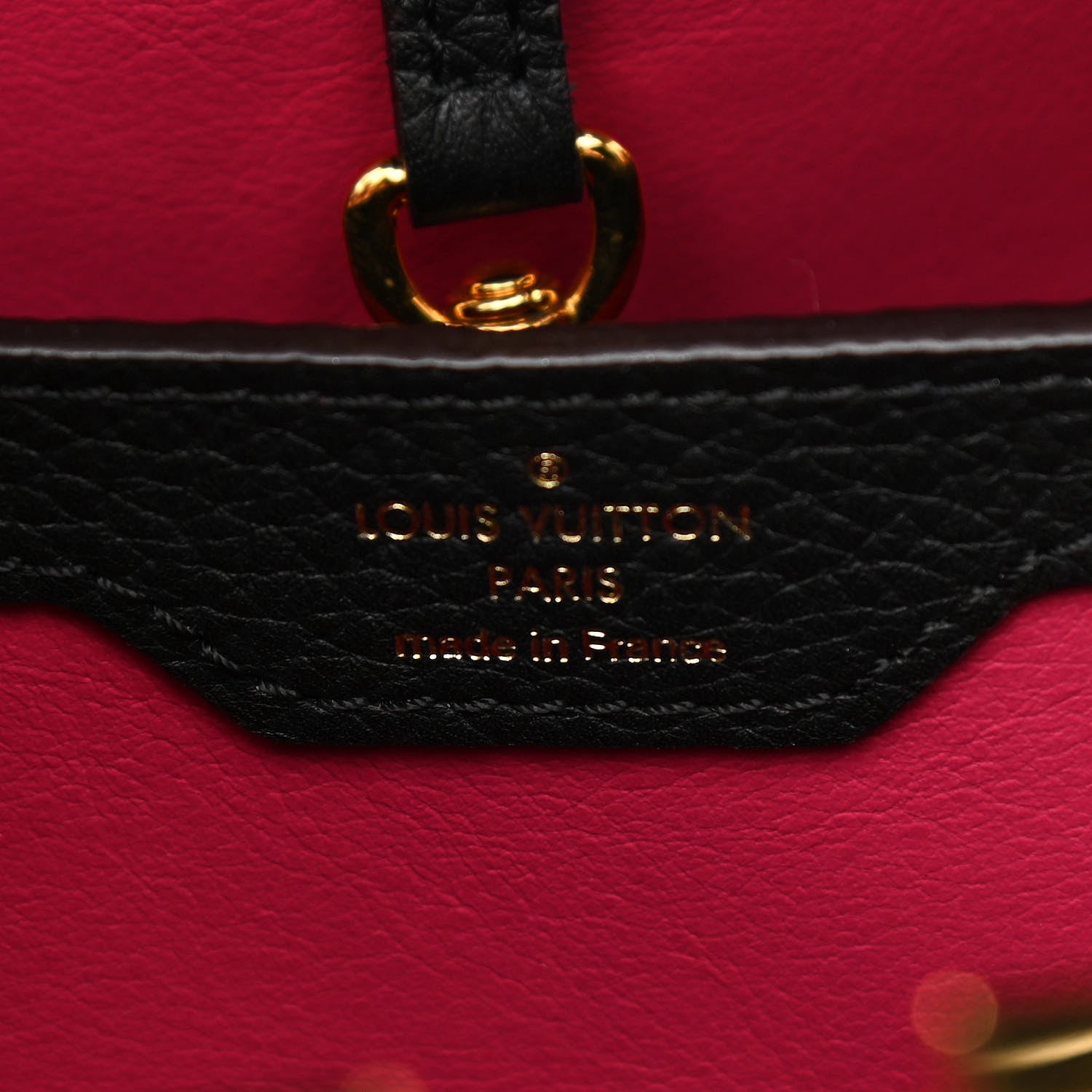 Louis Vuitton Taurillon Capucines PM Black 6 of 9