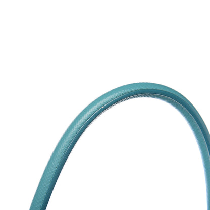 Prada Saffiano Cuir Medium Double Handle Tote Turchese Acquamarina 8 of 11