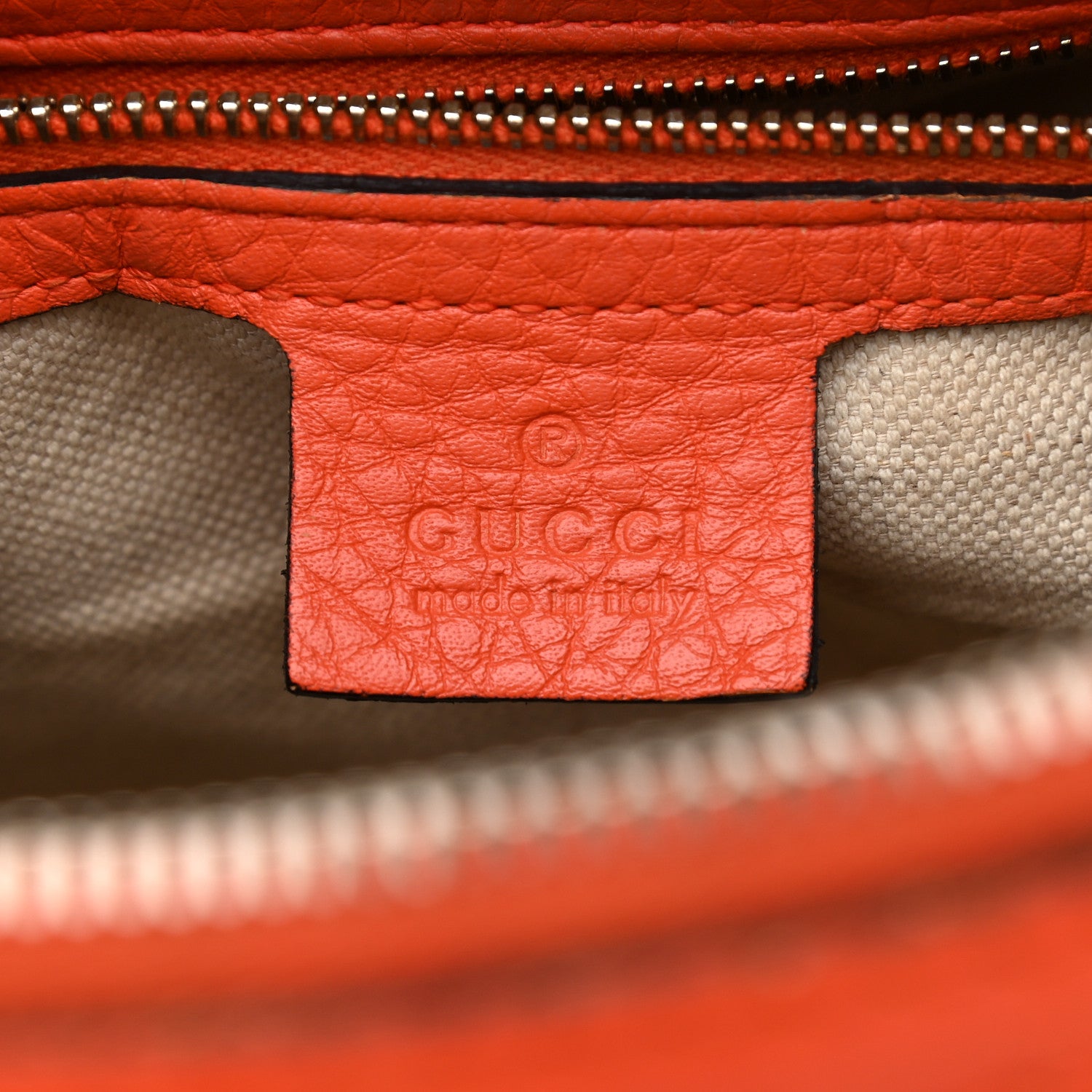 Gucci Monogram Vintage Web Medium Boston Orange 5 of 14