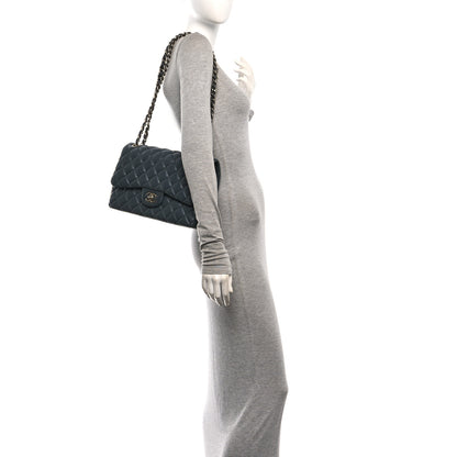 Chanel Lambskin Quilted Jumbo Double Flap Dark Grey 2 of 11