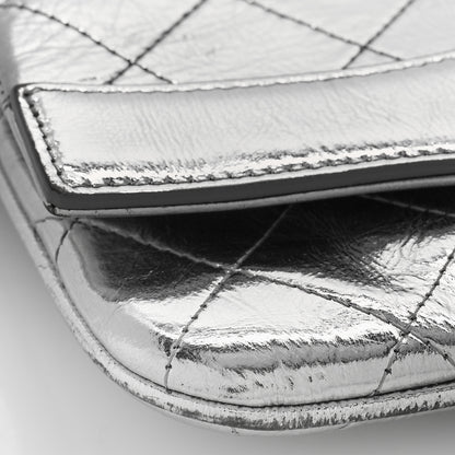 Chanel Metallic Crumpled Calfskin Small 31 Pouch Silver 7 of 10