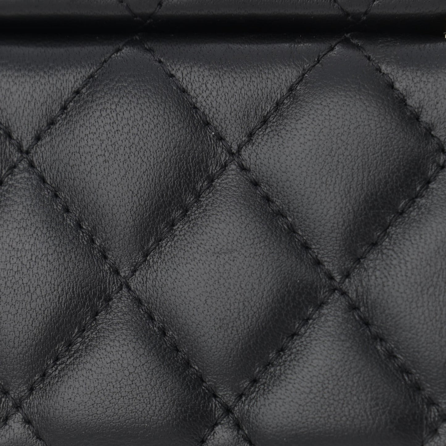 Lambskin Quilted Jewelry Case Black