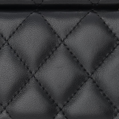Chanel Lambskin Quilted Jewelry Case Black 13 of 15