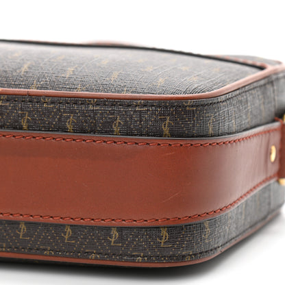 Saint Laurent Canvas Smooth Calfskin Le Monogramme Camera Bag Chestnut 10 of 10