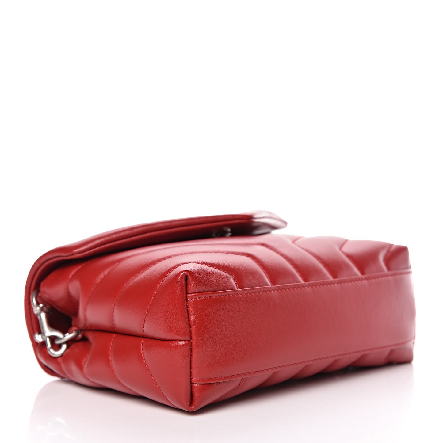 Calfskin Y Quilted Monogram Toy Loulou Crossbody Bag Red