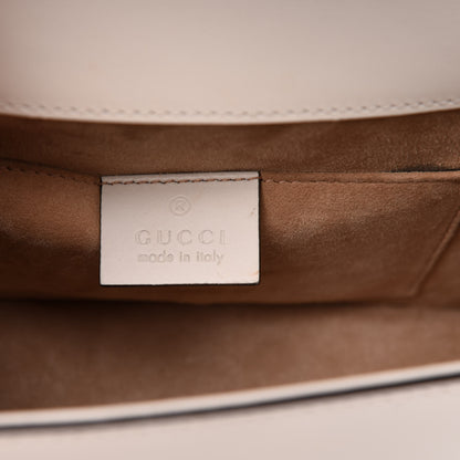 Gucci Calfskin Mini Sylvie Top Handle Bag White 6 of 11