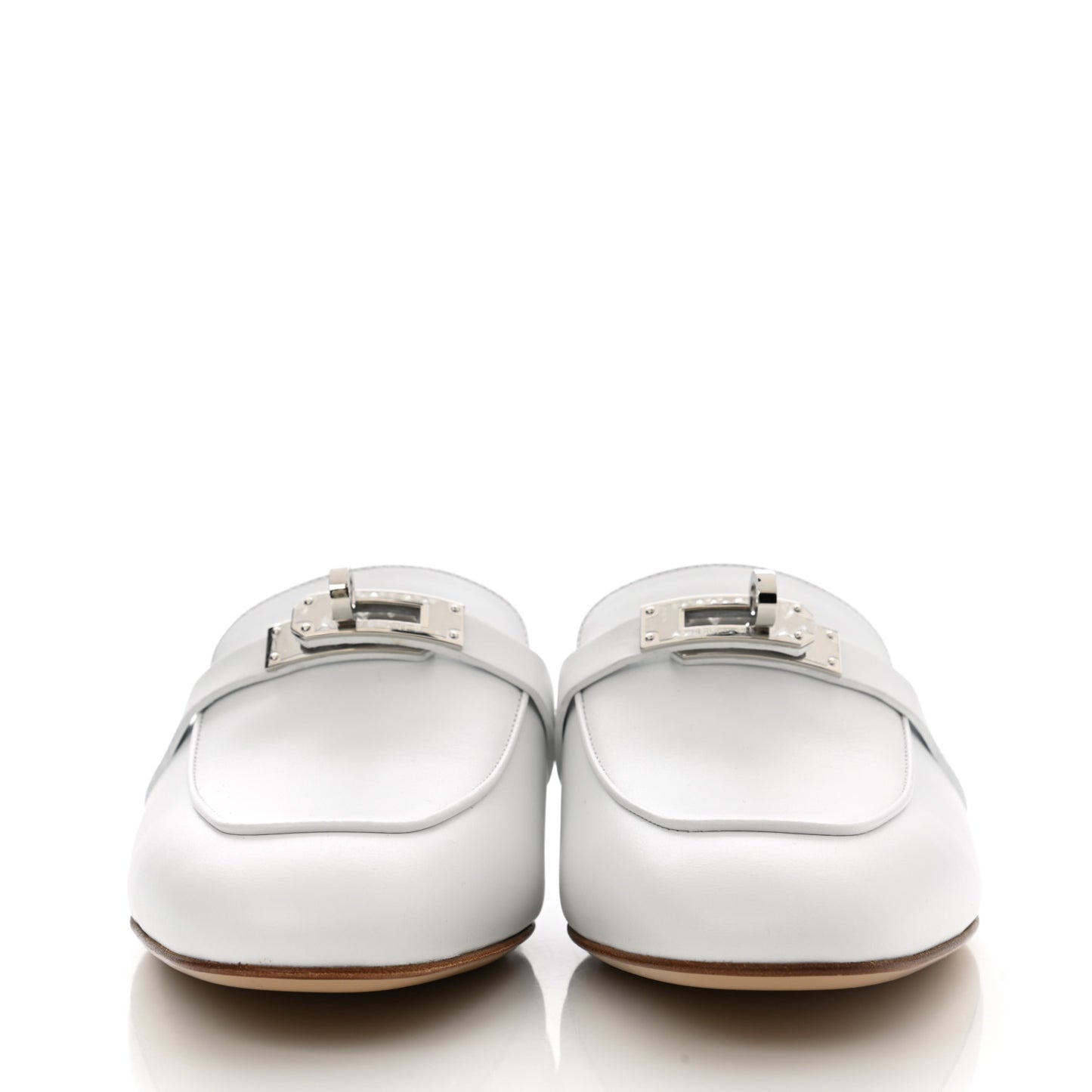 Calfskin Oz Mules 37 White