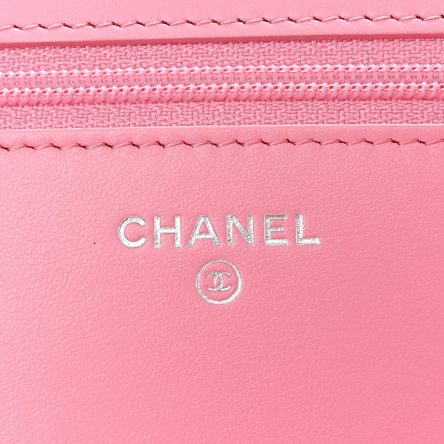 Caviar Quilted Boy Wallet On Chain WOC Pink