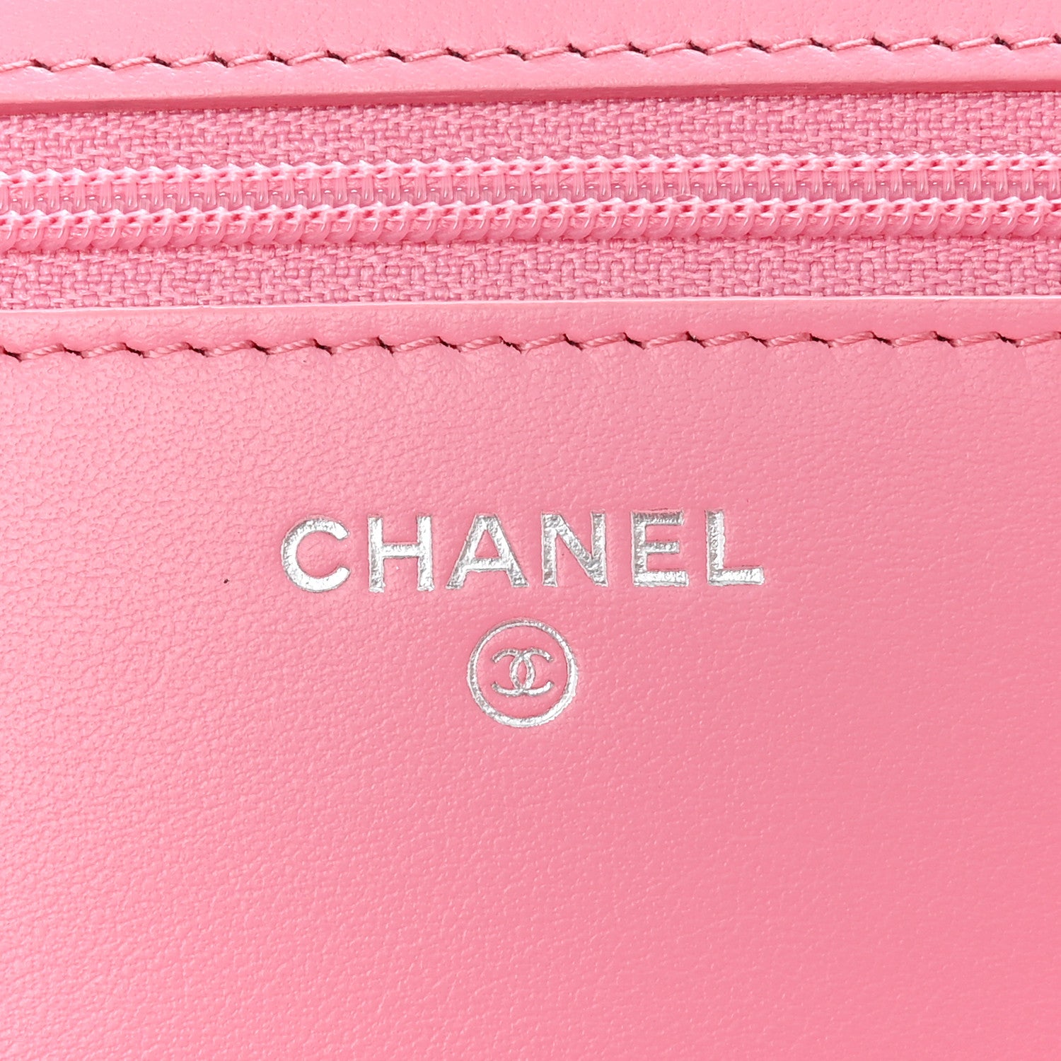 Chanel Caviar Quilted Boy Wallet On Chain WOC Pink 6 of 14