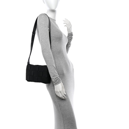 Bottega Veneta Lambskin Maxi Intrecciato Cassette Crossbody Bag Black 2 of 10