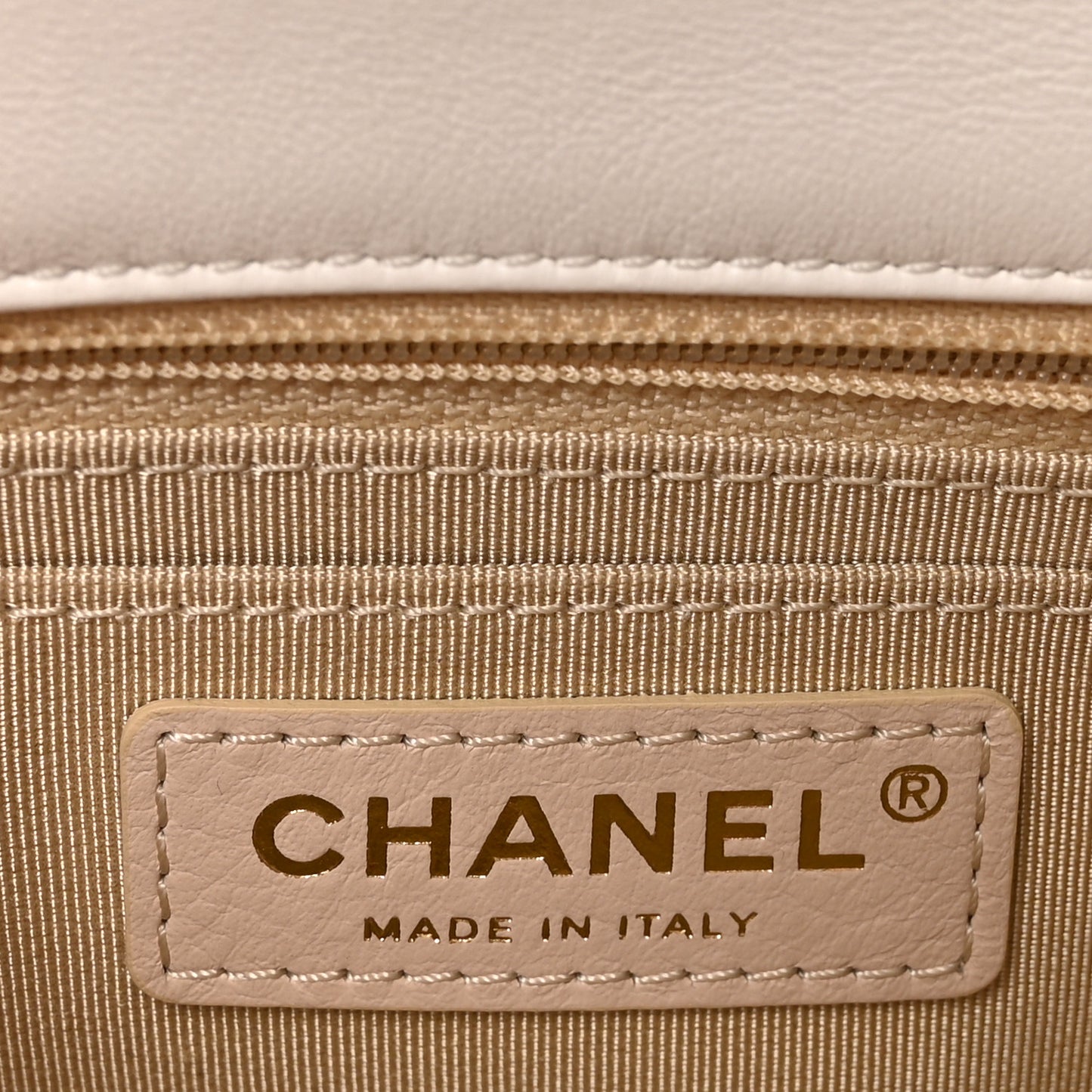 Lambskin Quilted Mini Romance Square Flap White