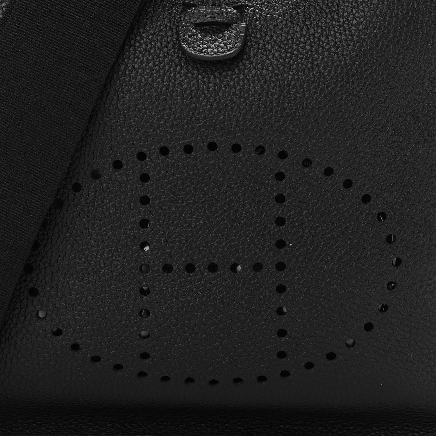 Hermes Taurillon Clemence Evelyne III PM Black 8 of 11