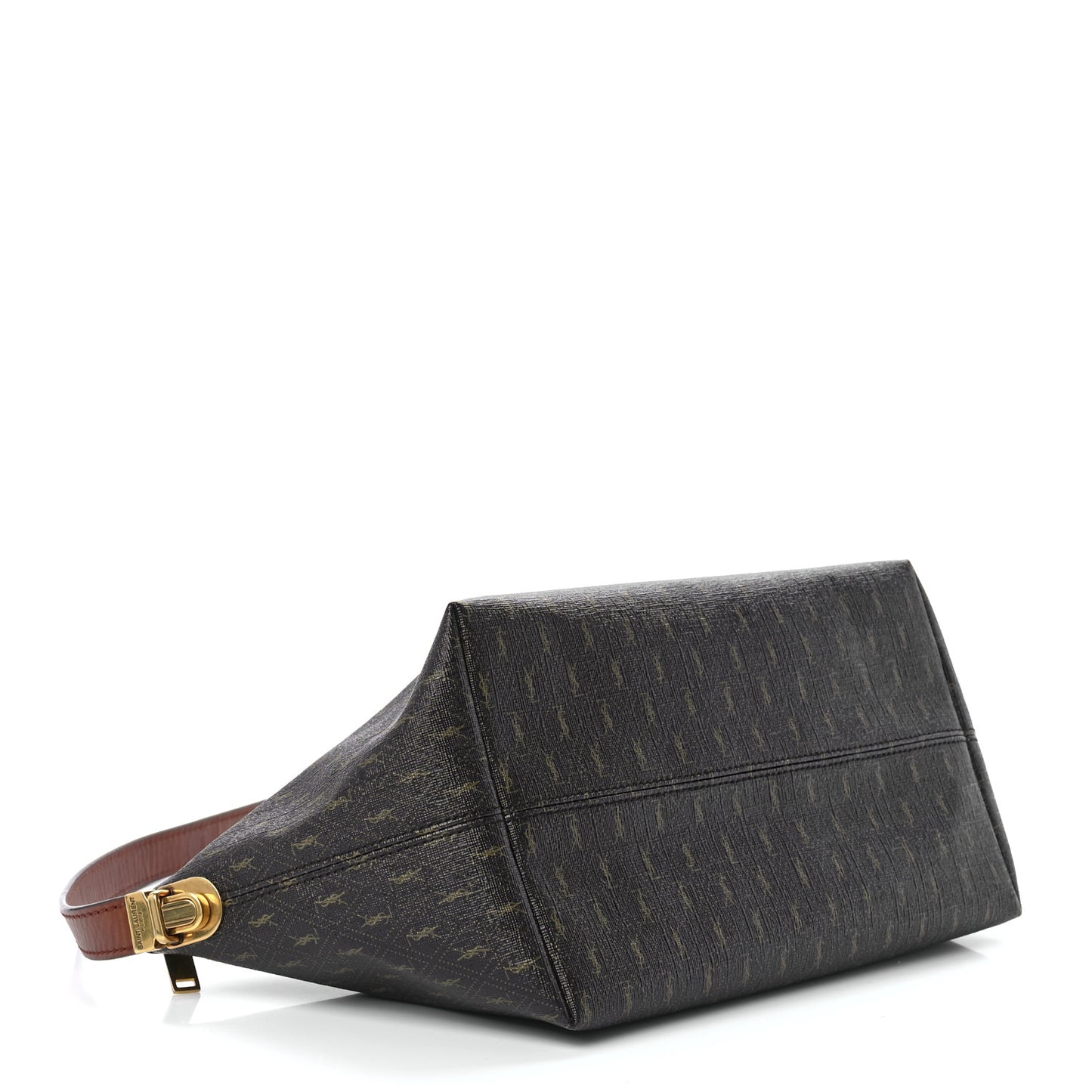 Canvas Smooth Calfskin Le Monogramme Crossbody Bag Chestnut