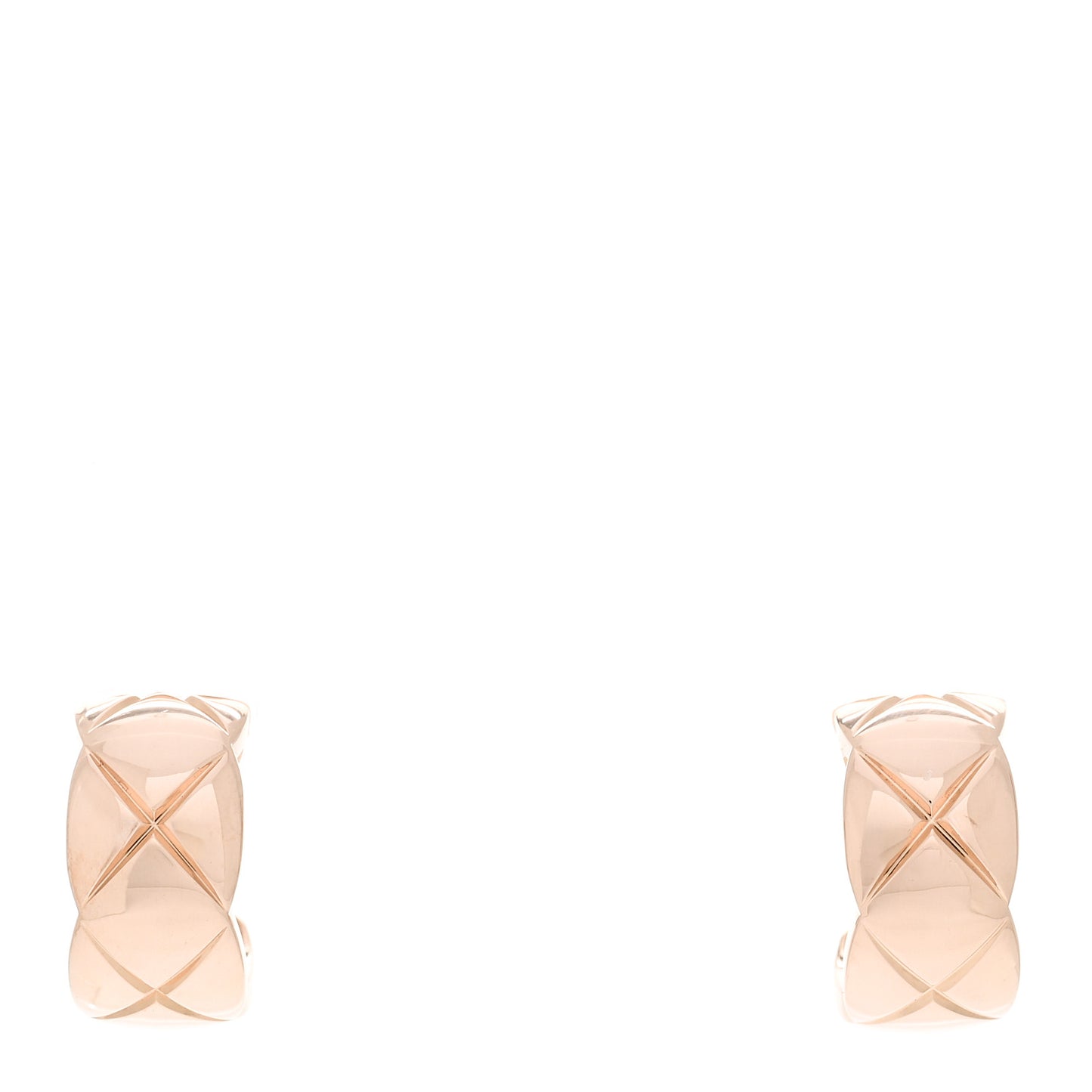 18K Beige Gold Coco Crush Hoop Earrings