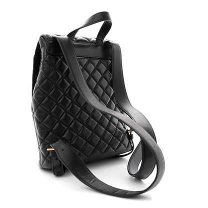 Versace Calfskin Quilted Medusa Backpack Black 3 of 9