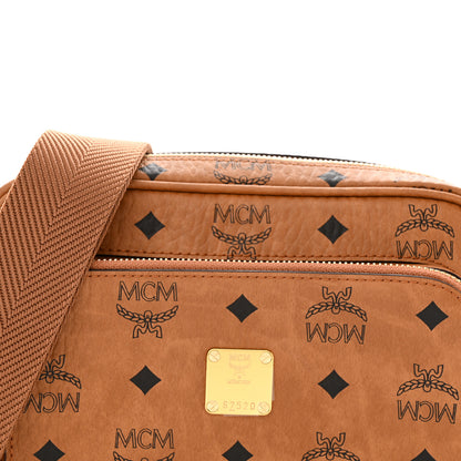 MCM Visetos Klassik Crossbody Bag Cognac 8 of 10