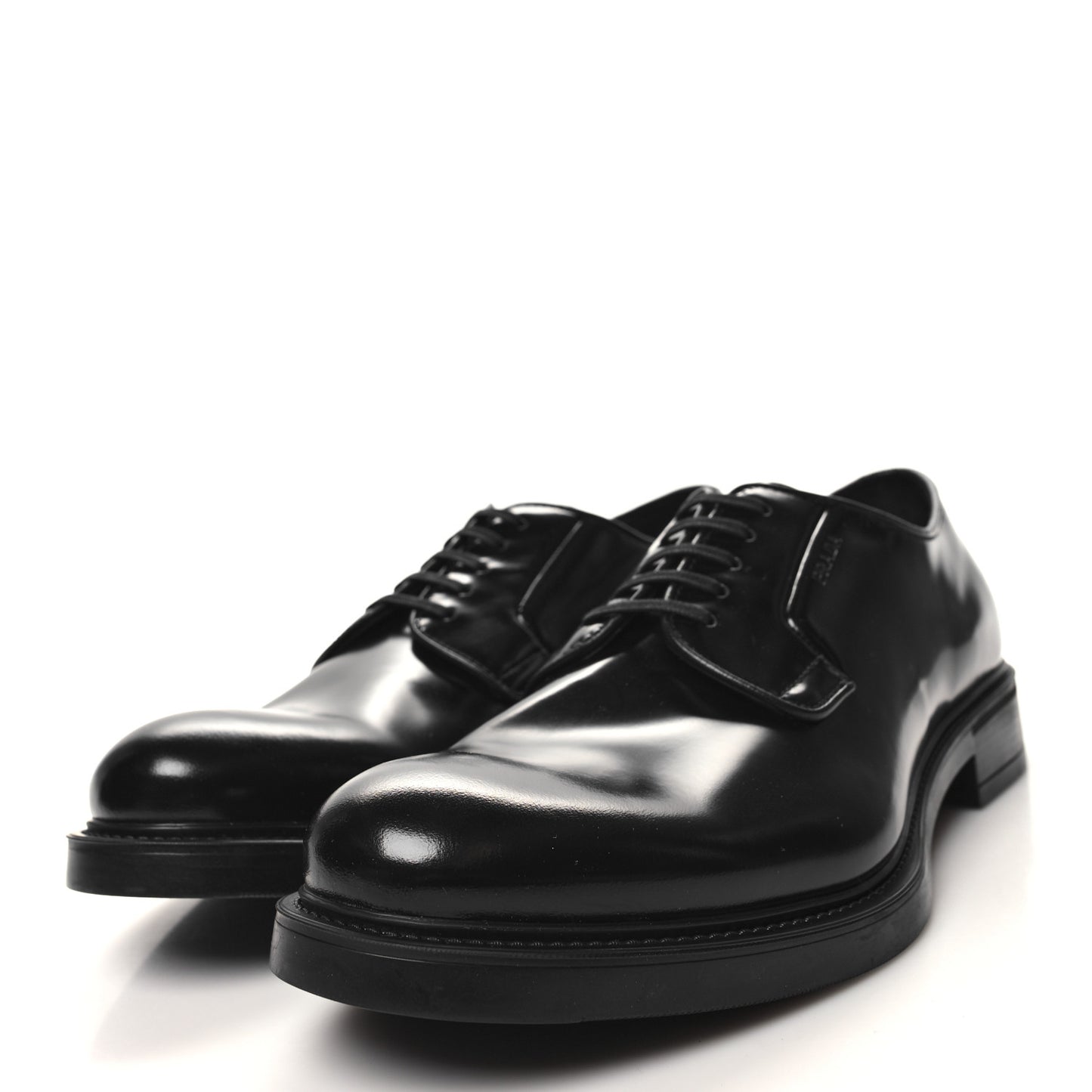 Spazzolato Lace Up 50mm Loafers 10 Black