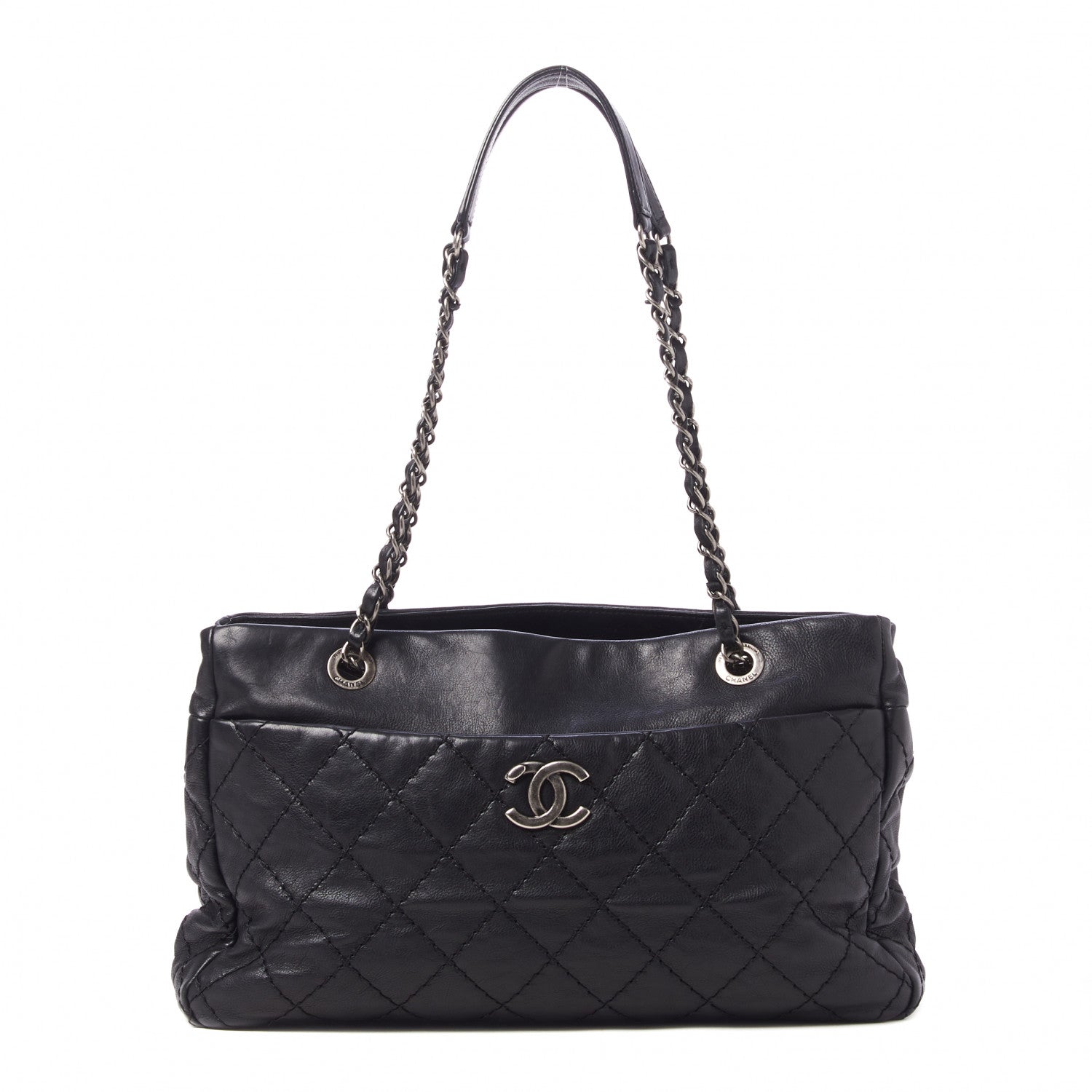 Chanel Calfskin Medium Stitch It Tote Black 1 of 9