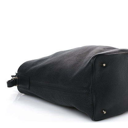 Burberry Grainy Calfskin Canvas Mega Check Medium Ashby Hobo Black 9 of 12