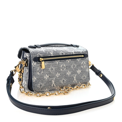 Louis Vuitton Monoglam Pochette Metis East West Blue 3 of 9