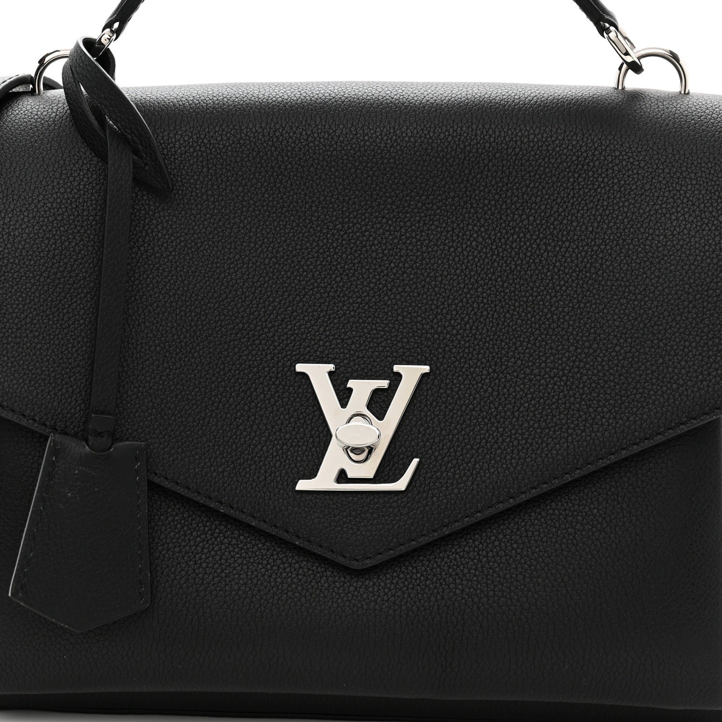 Soft Calfskin My Lockme Top Handle Black