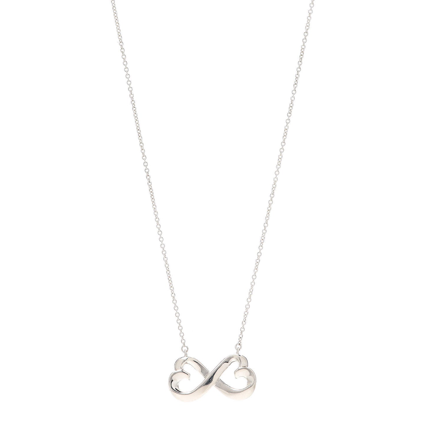 Sterling Silver Paloma Picasso Double Loving Heart Pendant Necklace
