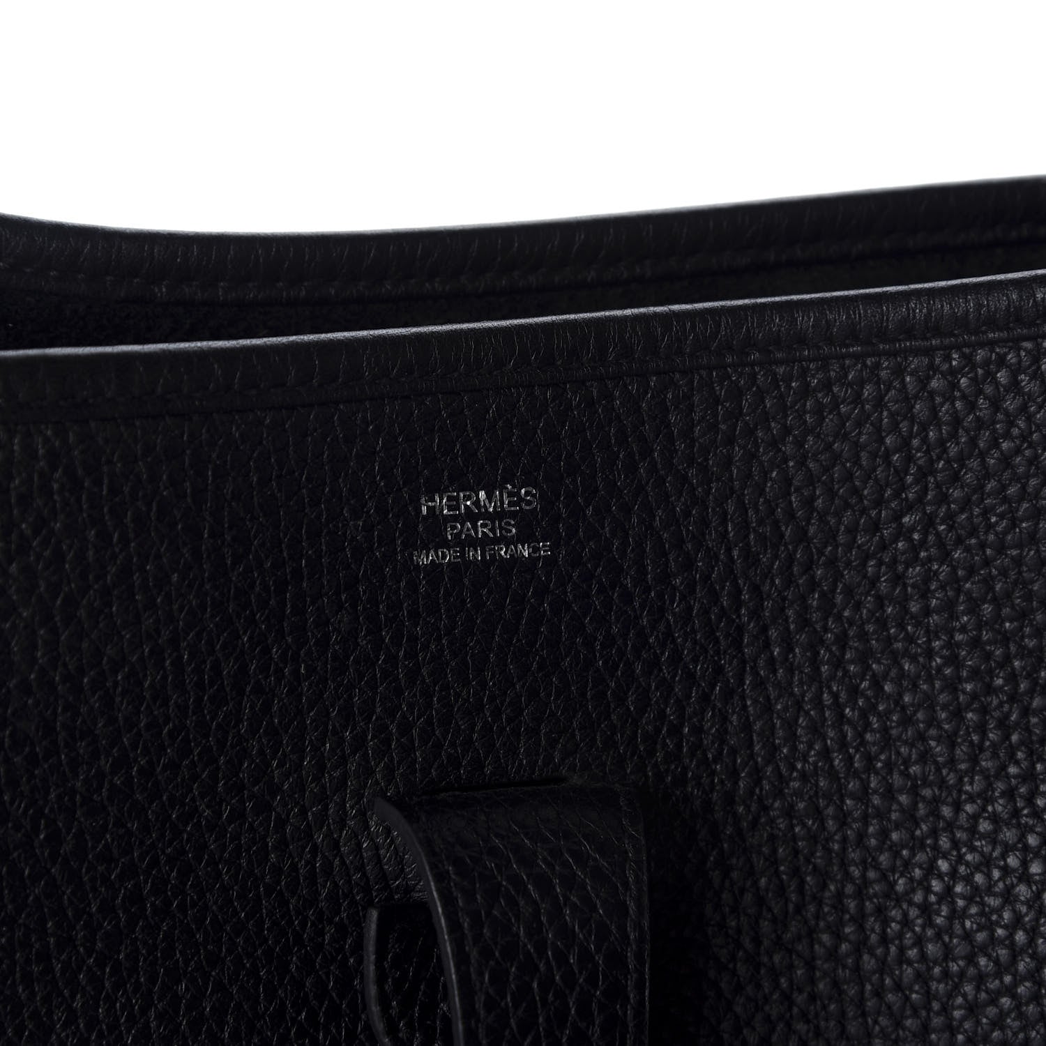 Hermes Taurillon Clemence Evelyne III GM Black 8 of 10