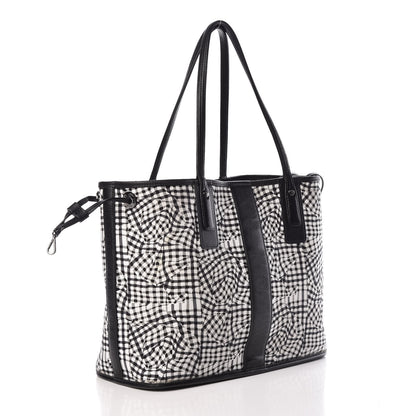MCM Visetos Medium Liz Reversible Shopper Tote Black 7 of 22