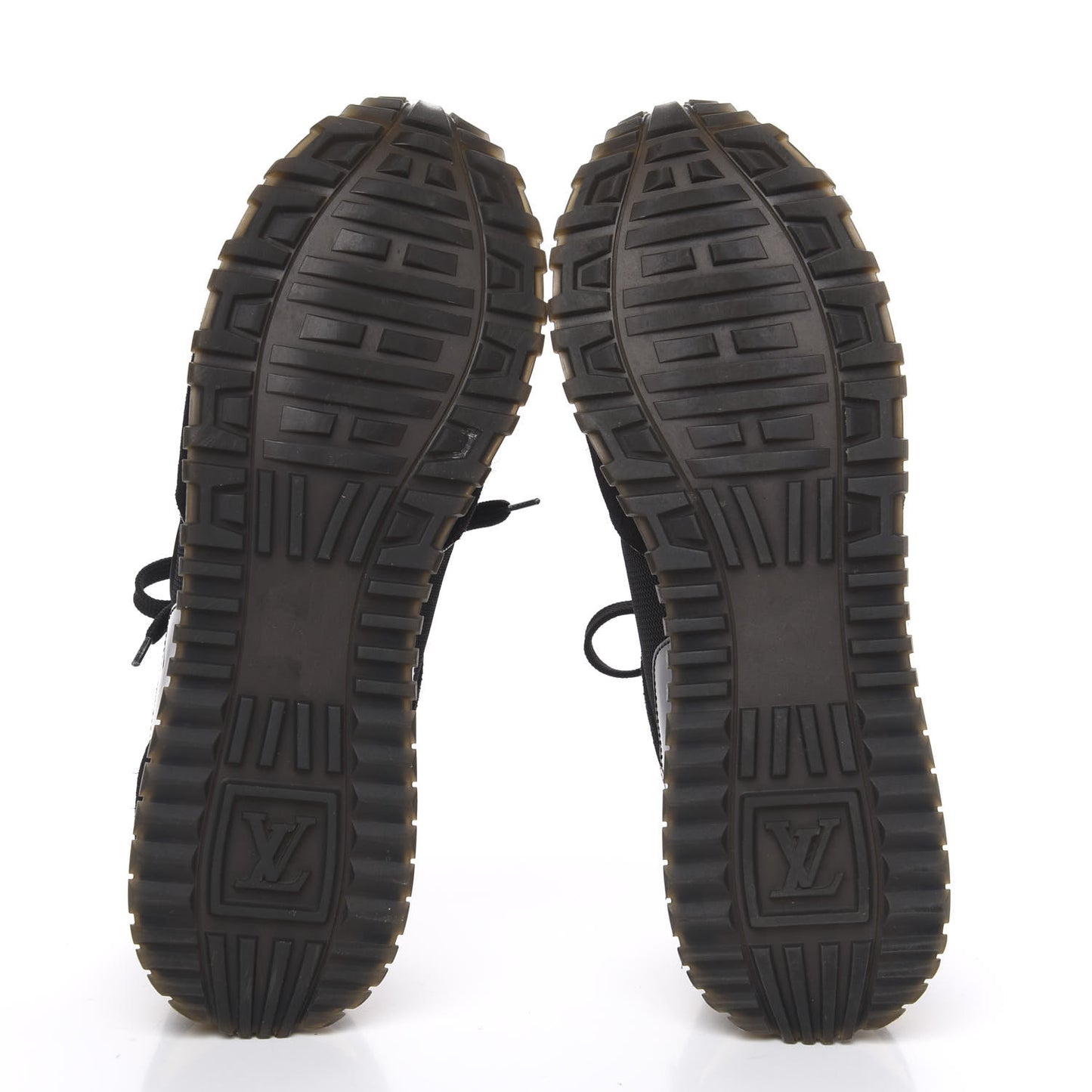 Suede Monogram Run Away Sneakers 39 Black